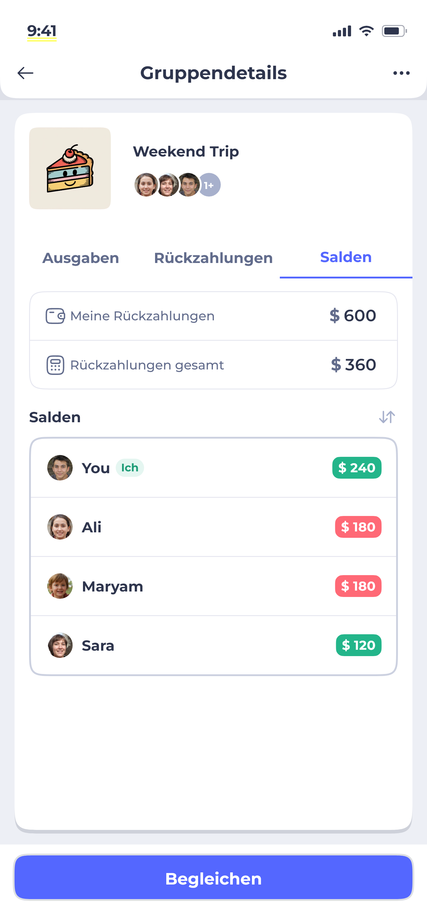 Donget app — plan details screen