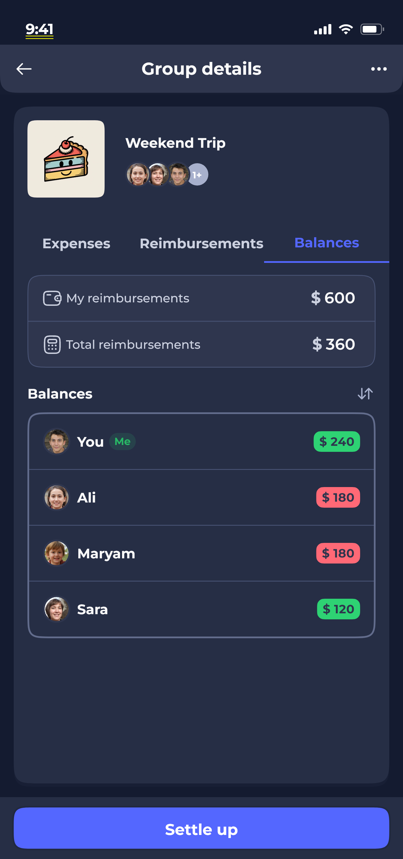 Donget app — plan details screen