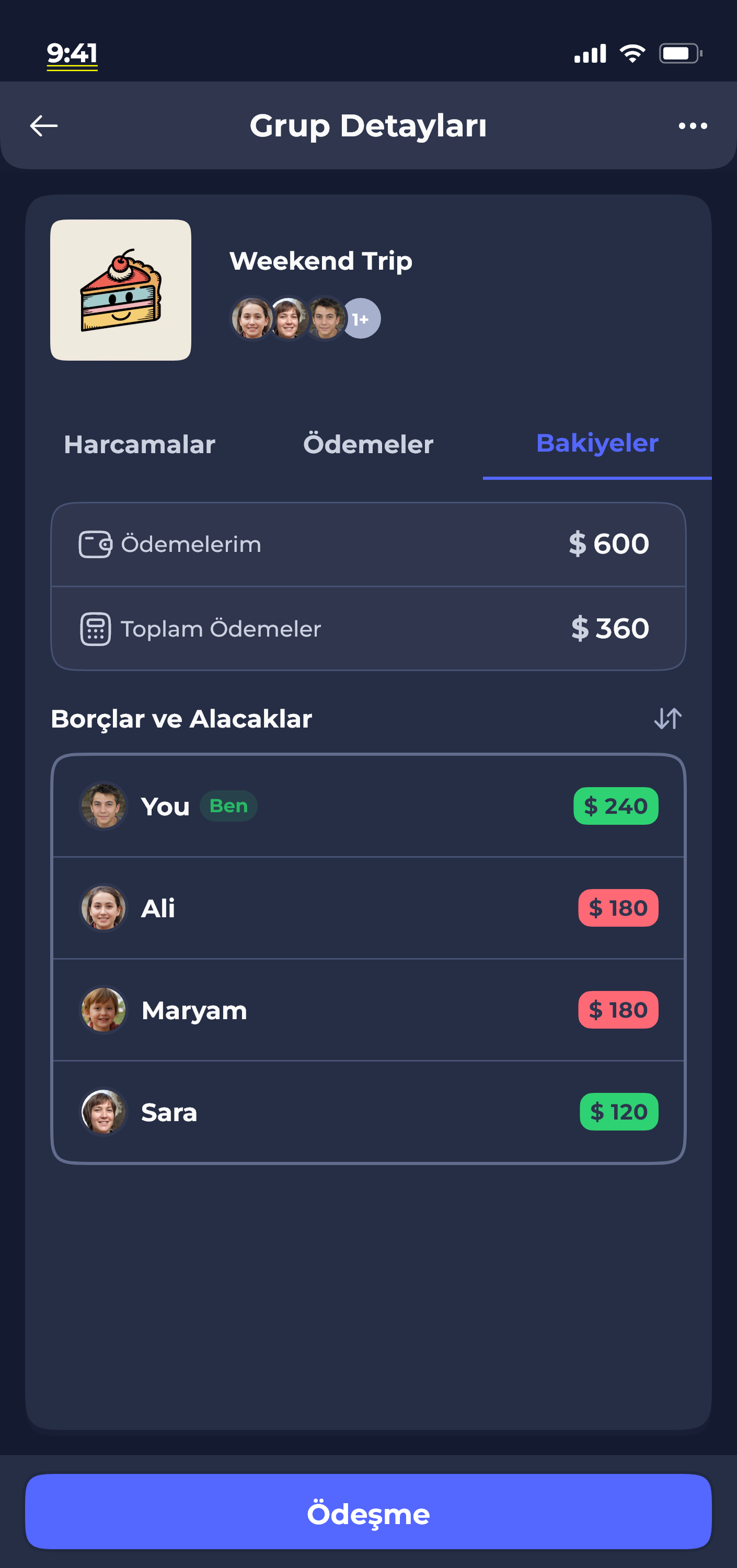 Donget app — plan details screen